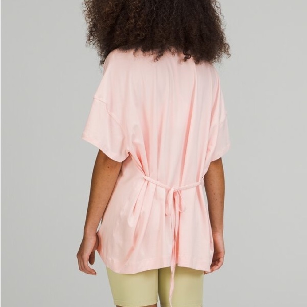 Side Tie V-Neck Tee